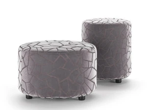 Fluwelen poef Parma groot en klein 3D Model