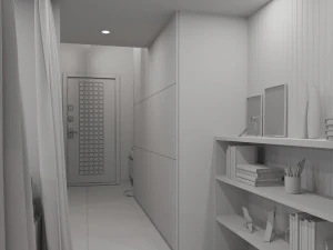Modern Loft Studio Interior Scene 3D Model