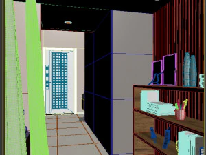 Modern Loft Studio Interior Scene 3D Model