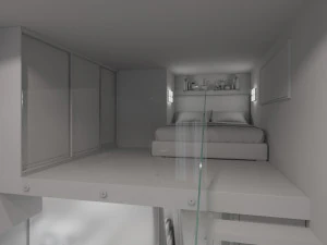 Modern Loft Studio Interior Scene 3D Model