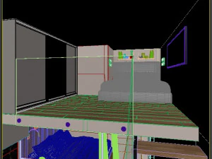 Modern Loft Studio Interior Scene 3D Model