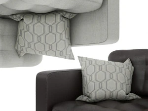 IKEA set with Landskrona double sofa and armchair plus coffee tables VITTSJ 3D Model
