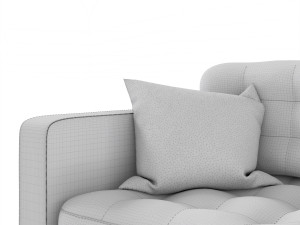 IKEA set with Landskrona double sofa and armchair plus coffee tables VITTSJ 3D मॉडल