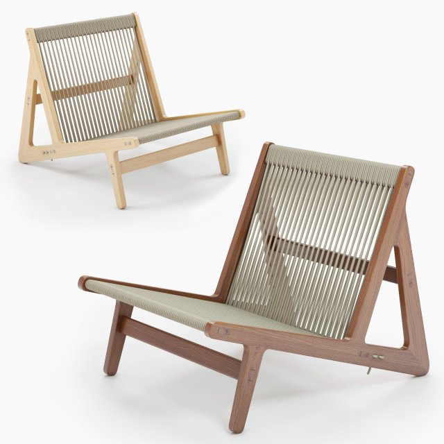 Gubi MR01 INITIAL LOUNGE CHAIR 3D 모델 .c4d .max .obj .3ds .fbx .stl .blend 