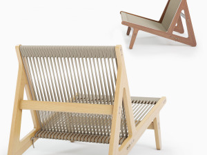 Gubi MR01 INITIAL LOUNGE CHAIR 3D 모델