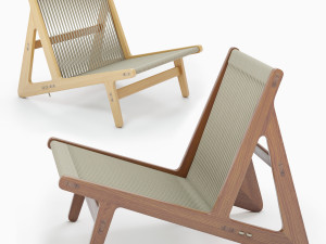 Gubi MR01 INITIAL LOUNGE CHAIR 3D 모델