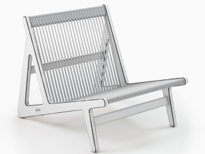 Gubi MR01 INITIAL LOUNGE CHAIR 3D 모델