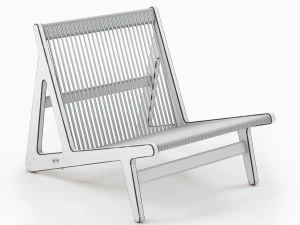Gubi MR01 INITIAL LOUNGE CHAIR 3D Model
