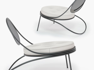 Gubi COPACABANA LOUNGE CHAIR 3D Modell