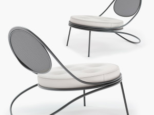Gubi COPACABANA LOUNGE CHAIR 3D Modell