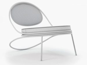 Gubi COPACABANA LOUNGE CHAIR 3D Modell