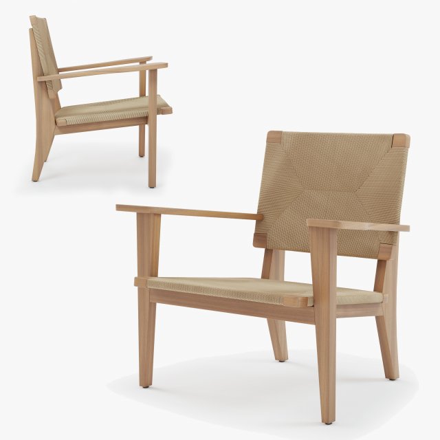 Gubi F-CHAIR OUTDOOR 3D 모델 .c4d .max .obj .3ds .fbx .stl .blend 