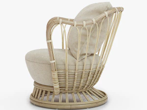 GUBI GRACE LOUNGE CHAIR 3D Model