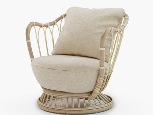 GUBI GRACE LOUNGE CHAIR 3D Model