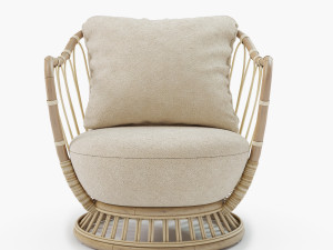 GUBI GRACE LOUNGE CHAIR 3D Model