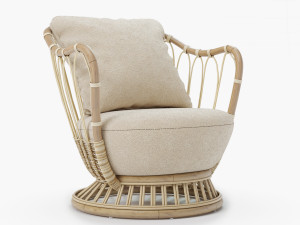 GUBI GRACE LOUNGE CHAIR 3D Model
