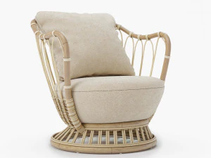 GUBI GRACE LOUNGE CHAIR 3D Model