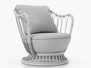 GUBI GRACE LOUNGE CHAIR 3D Model