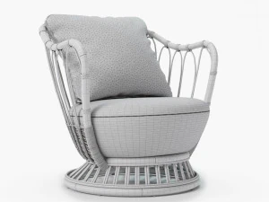 GUBI GRACE LOUNGE CHAIR 3D Model