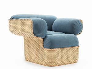 Gubi BASKET LOUNGE CHAIR 3D मॉडल
