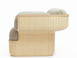 Gubi BASKET LOUNGE CHAIR 3D मॉडल