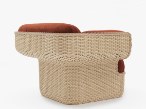 Gubi BASKET LOUNGE CHAIR 3D मॉडल