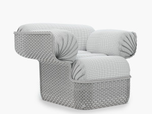 Gubi BASKET LOUNGE CHAIR 3D मॉडल