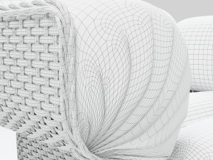 Gubi BASKET LOUNGE CHAIR 3D मॉडल