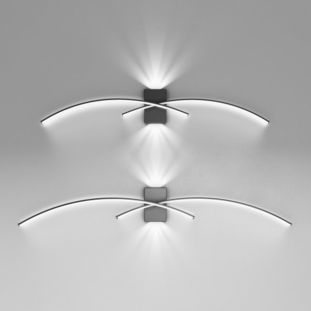 LED Wall lamp 3 3Dモデル .c4d .max .obj .3ds .fbx .stl .blend 