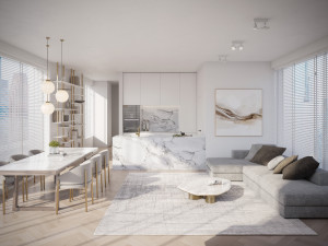 Modern apartments Interior Scene 3D Model