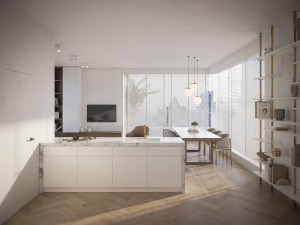 Modern apartments Interior Scene 3D Model