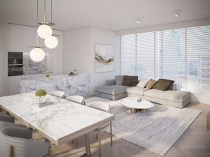 Modern apartments Interior Scene 3D Model