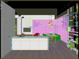 Modern apartments Interior Scene 3D Model