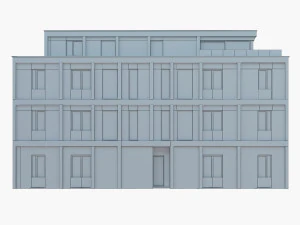 Modern Apartment Building 1 3D Model