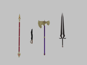 Fantasy Melee Weapons Pack Modelo 3D