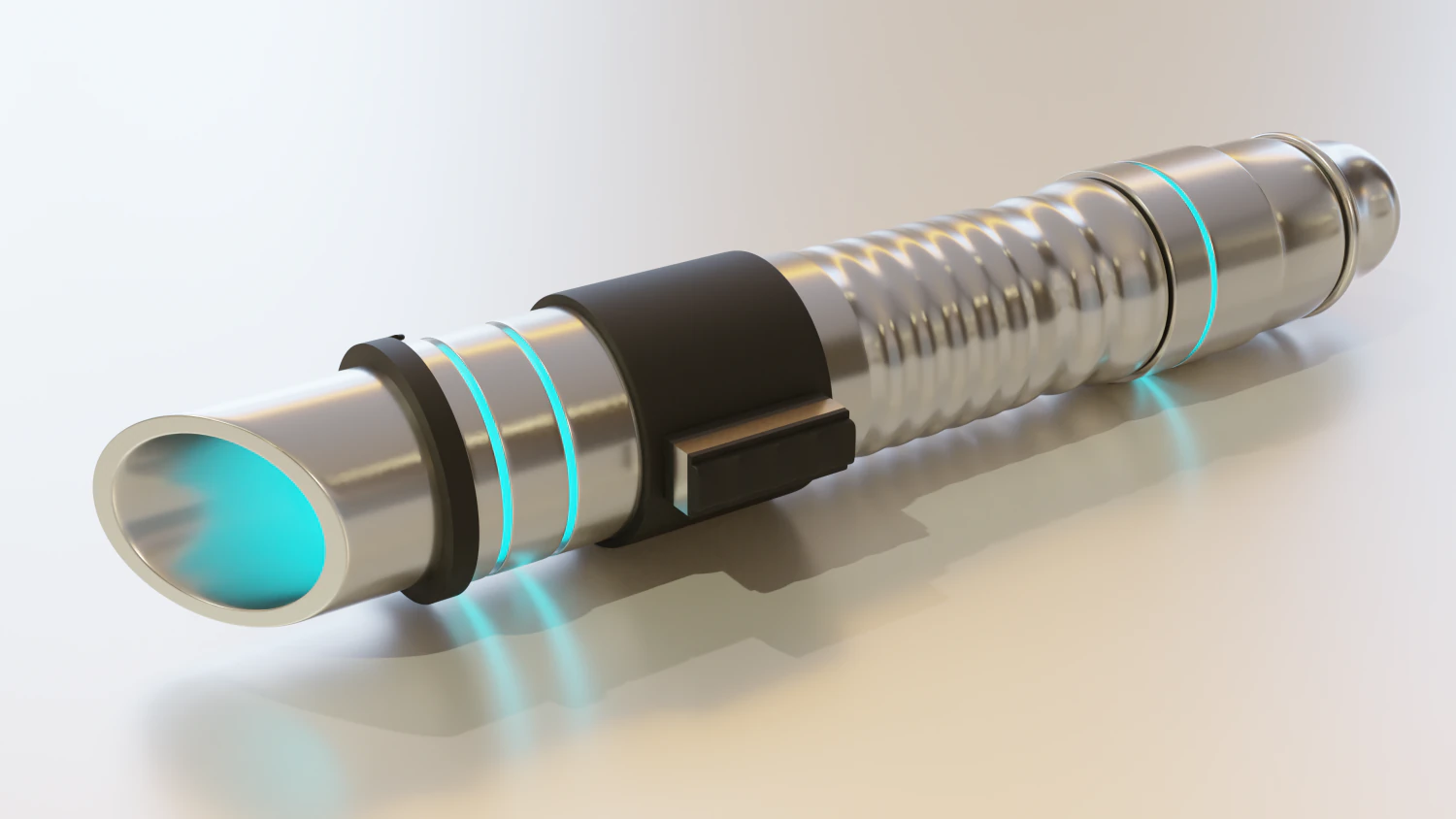 Anakin Skywalker Inspired Lightsaber 3D Model .c4d .max .obj .3ds .fbx .stl .blend