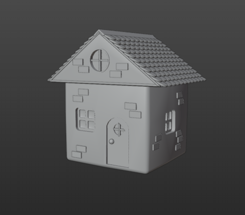 Cartoon house 3Dモデル .c4d .max .obj .3ds .fbx .stl .blend 
