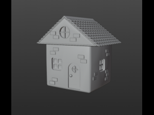 Cartoon house 3D 模型