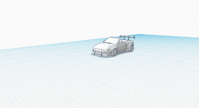 1999 Silvia widedbody 3D Model .c4d .max .obj .3ds .fbx .stl .blend 