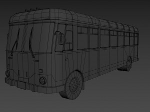 Old bus Modèle 3D