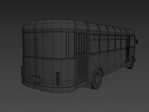 Old bus Modèle 3D