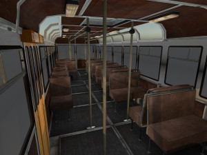 Old bus Modèle 3D