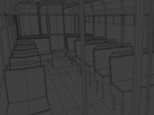 Old bus Modèle 3D
