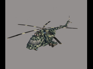 Attack helicopter 3D 模型
