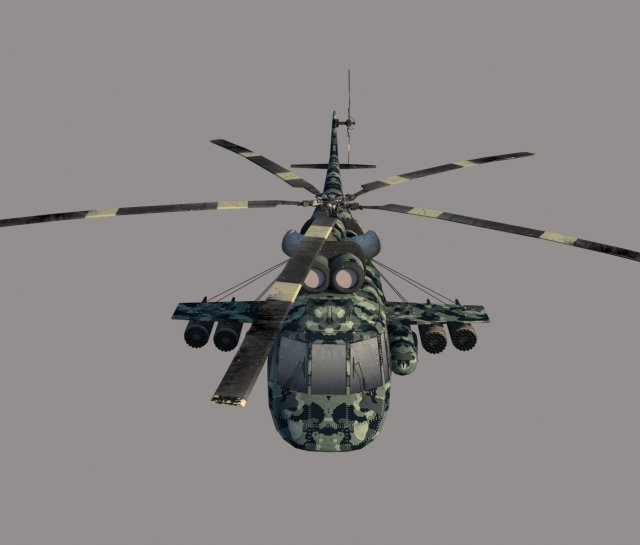 Attack helicopter Free 3D Model in Helicopter 3DExport