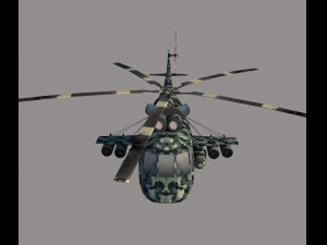 Attack helicopter 3D 模型