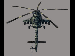 Attack helicopter 3D 模型