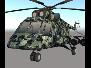 Attack helicopter 3D 模型