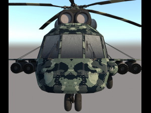 Attack helicopter 3D 模型