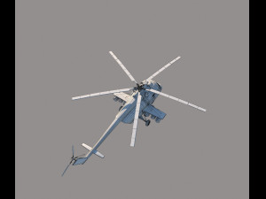 Attack helicopter 3D 模型